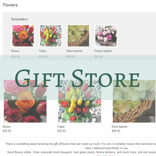 Gift store – Earn more by selling branded merchandise, goods and offers from flower shops, jewelers, etc.